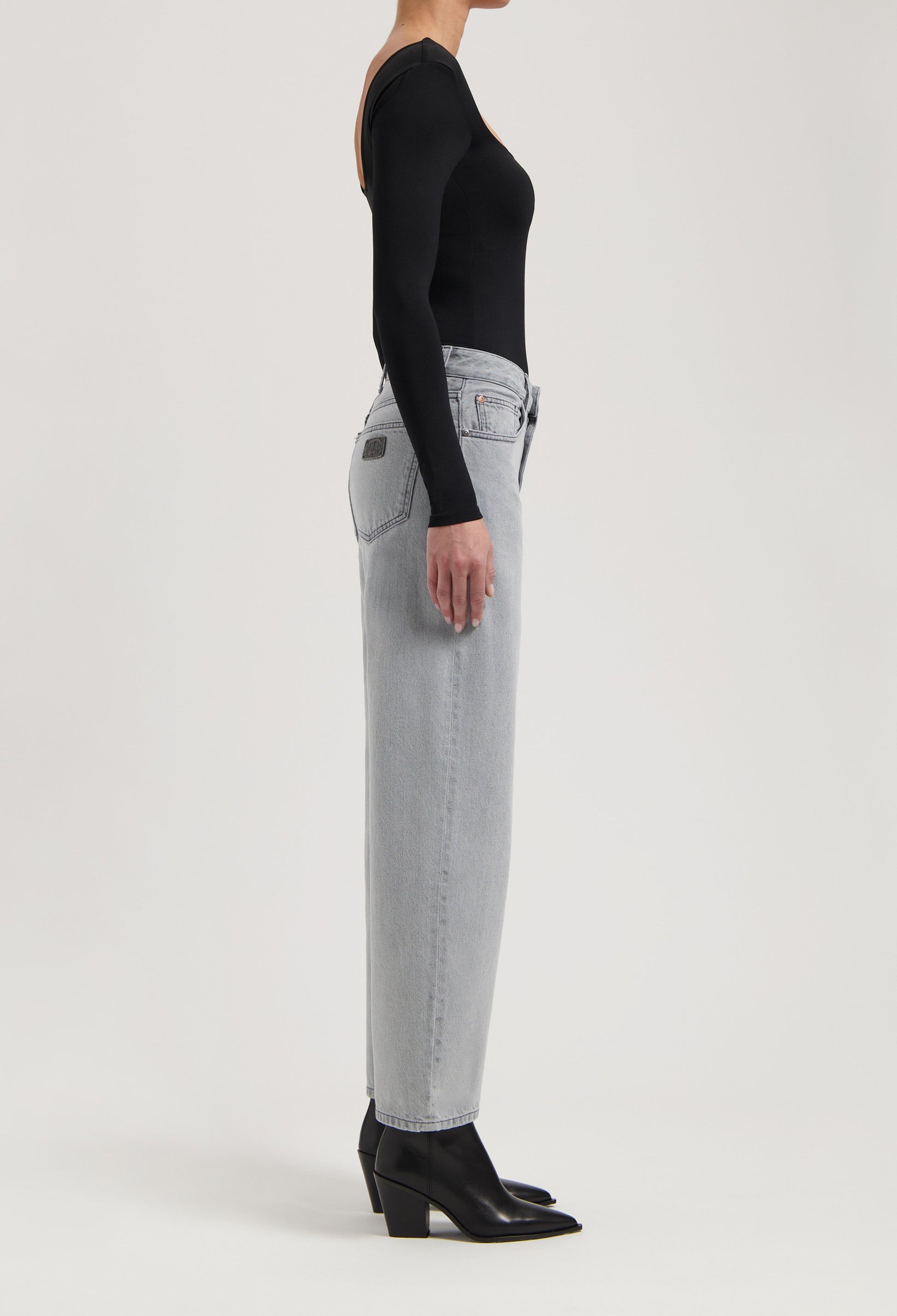 Brooke High Barrel - Light Grey