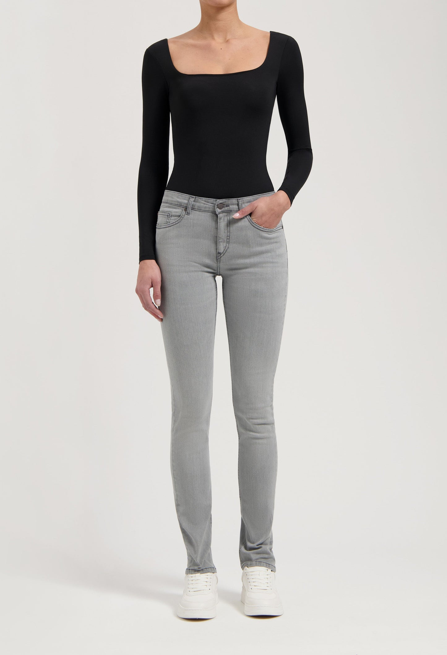 Faye Low Slim - Light Grey