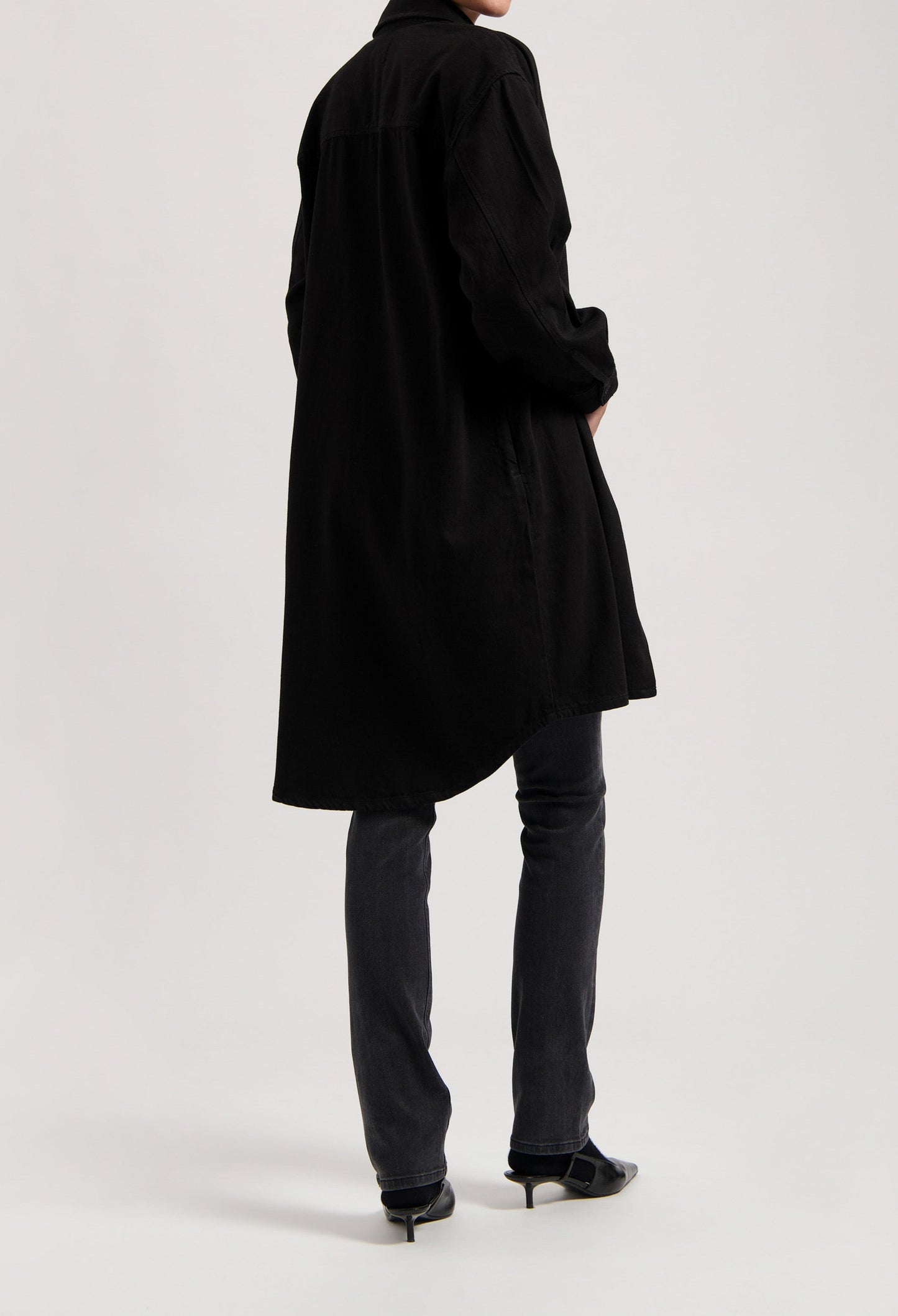 Ella Denim Dress - BlackDip