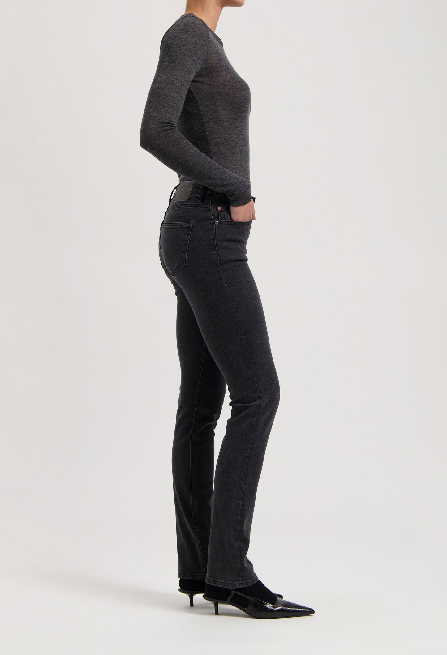 Faye Low Slim - Stone Black