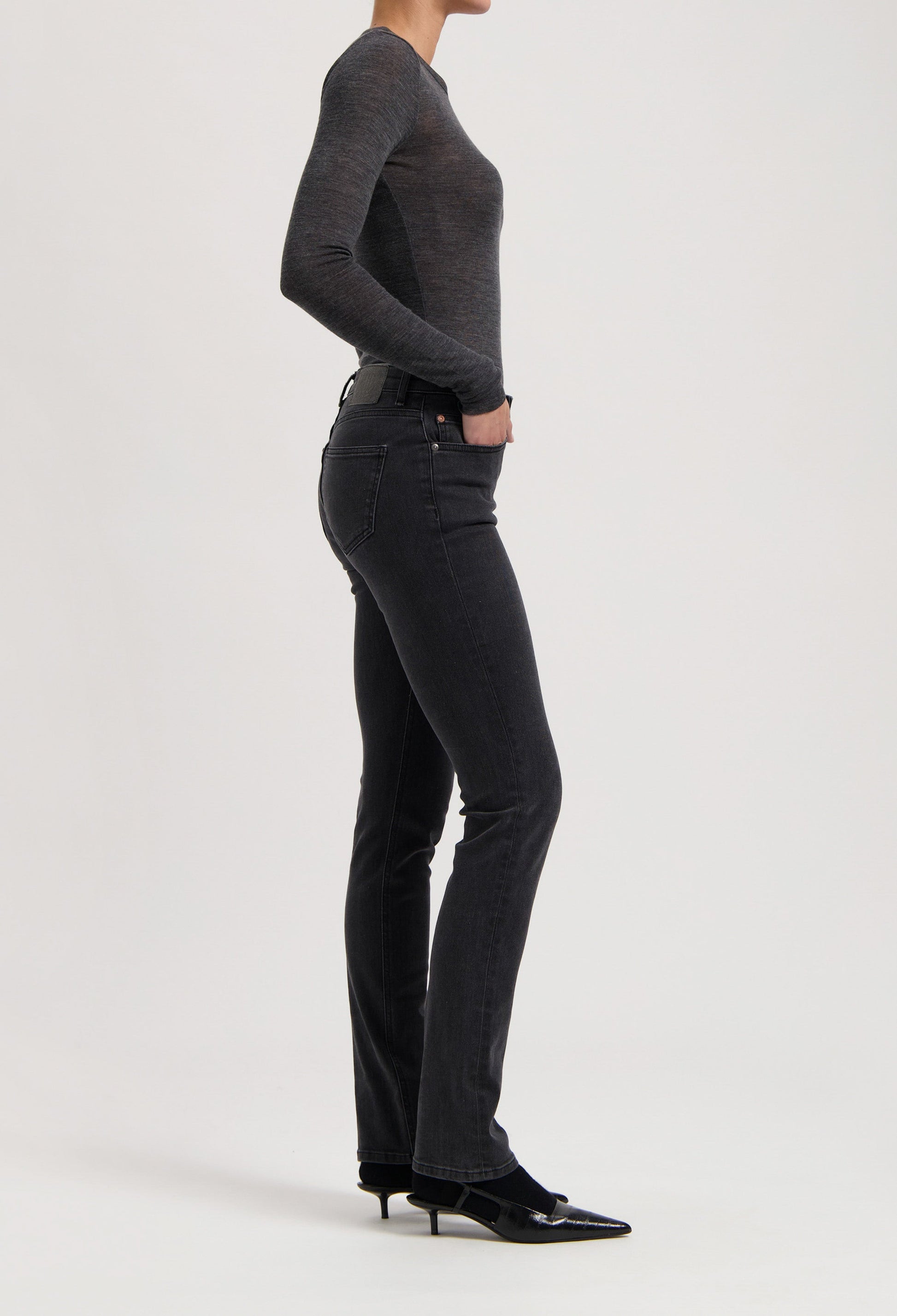 Faye Low Slim - Stone Black