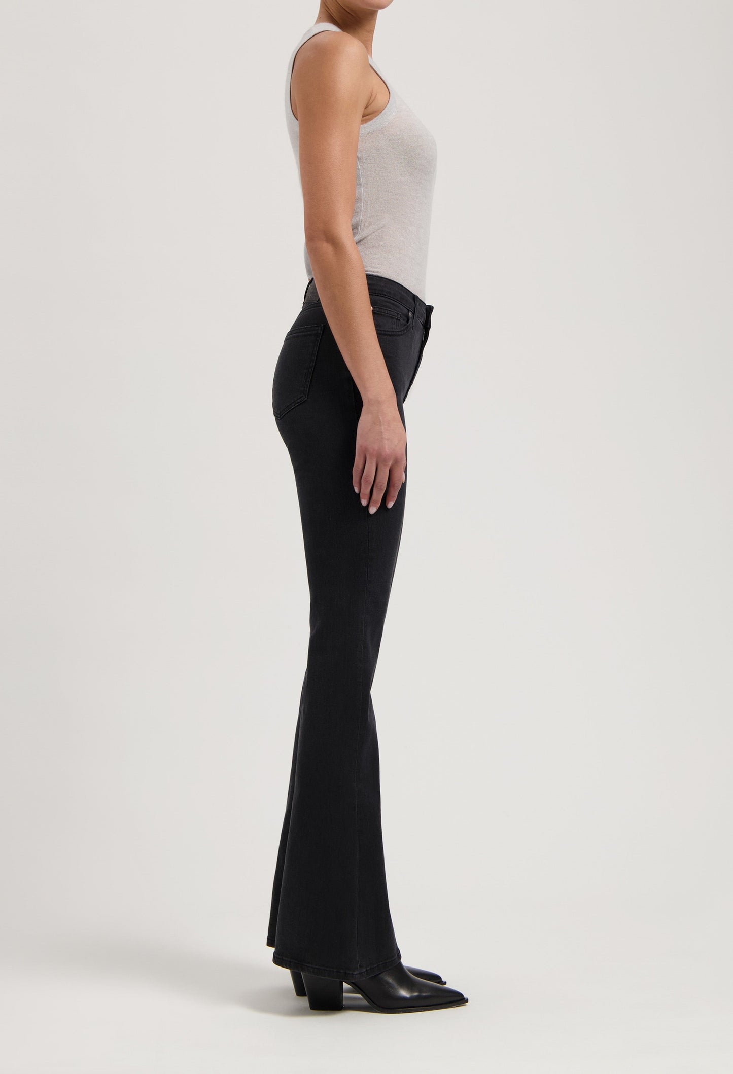 Isy High Flared - Stone Black