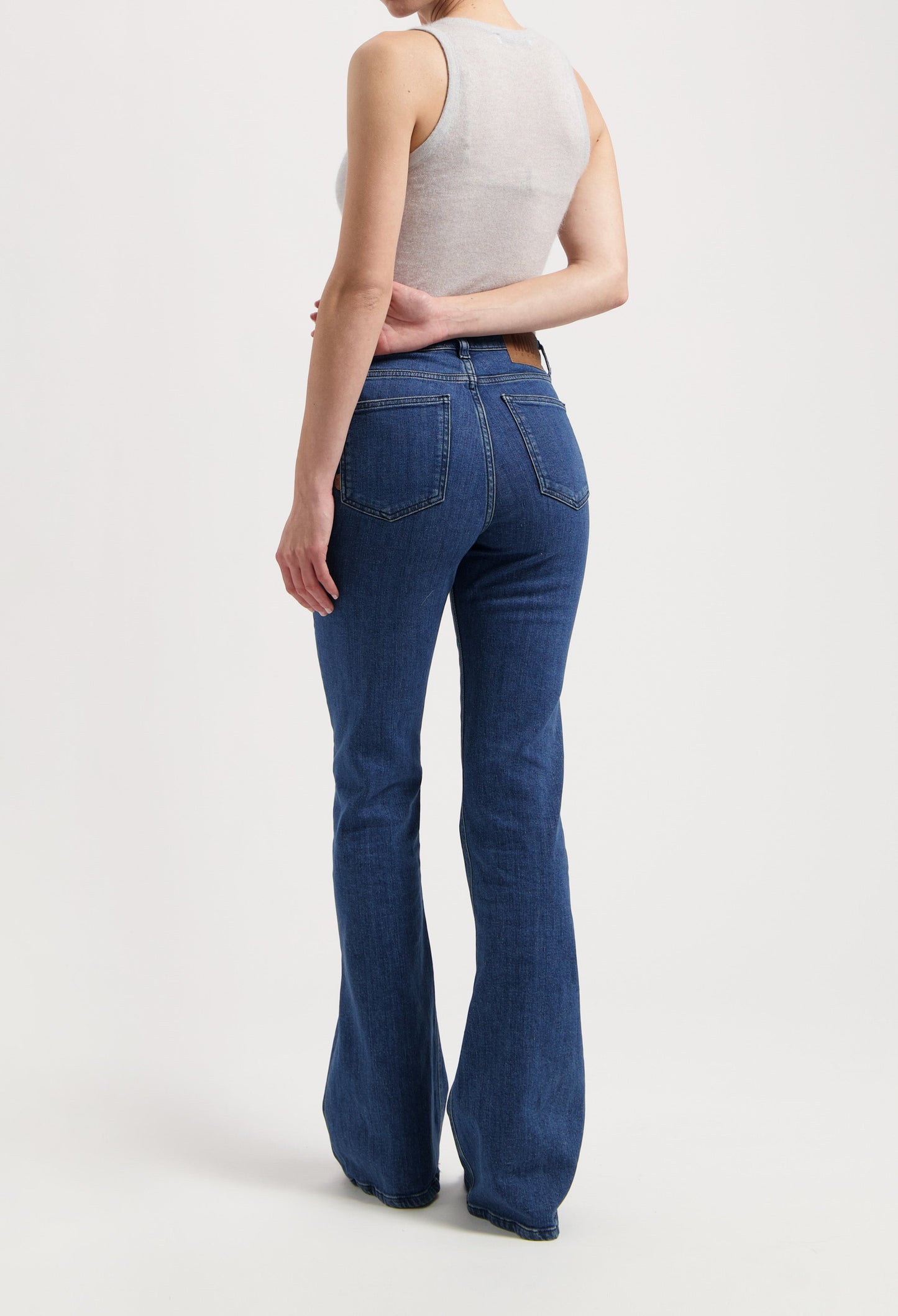 Isy High Flared - Stone Indigo