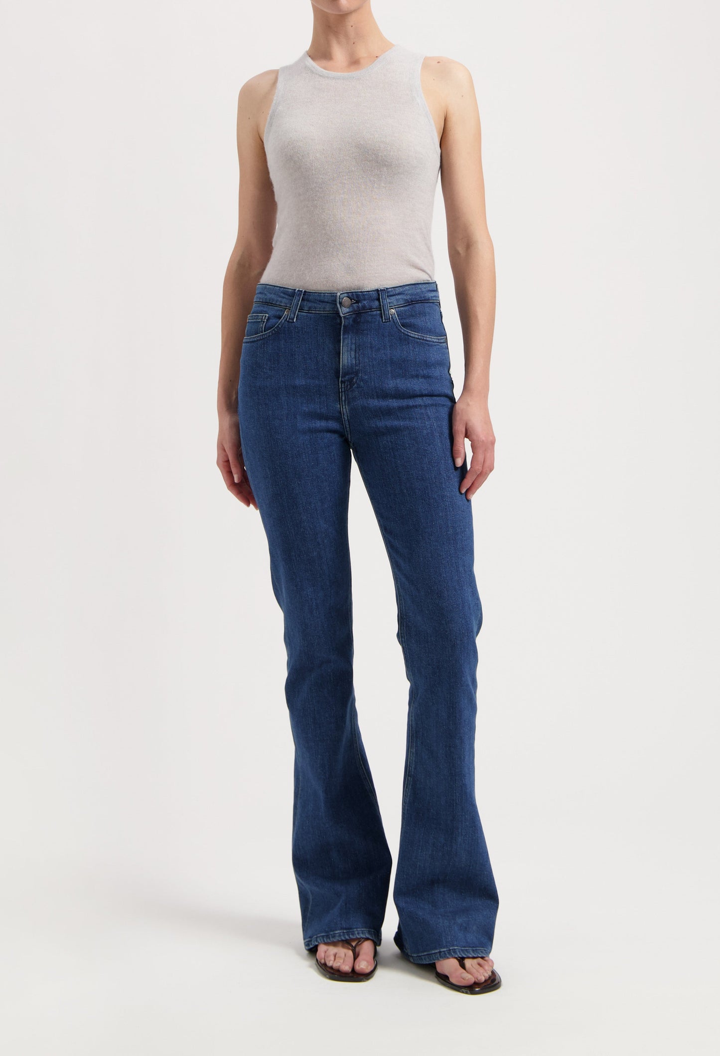 Isy High Flared - Stone Indigo