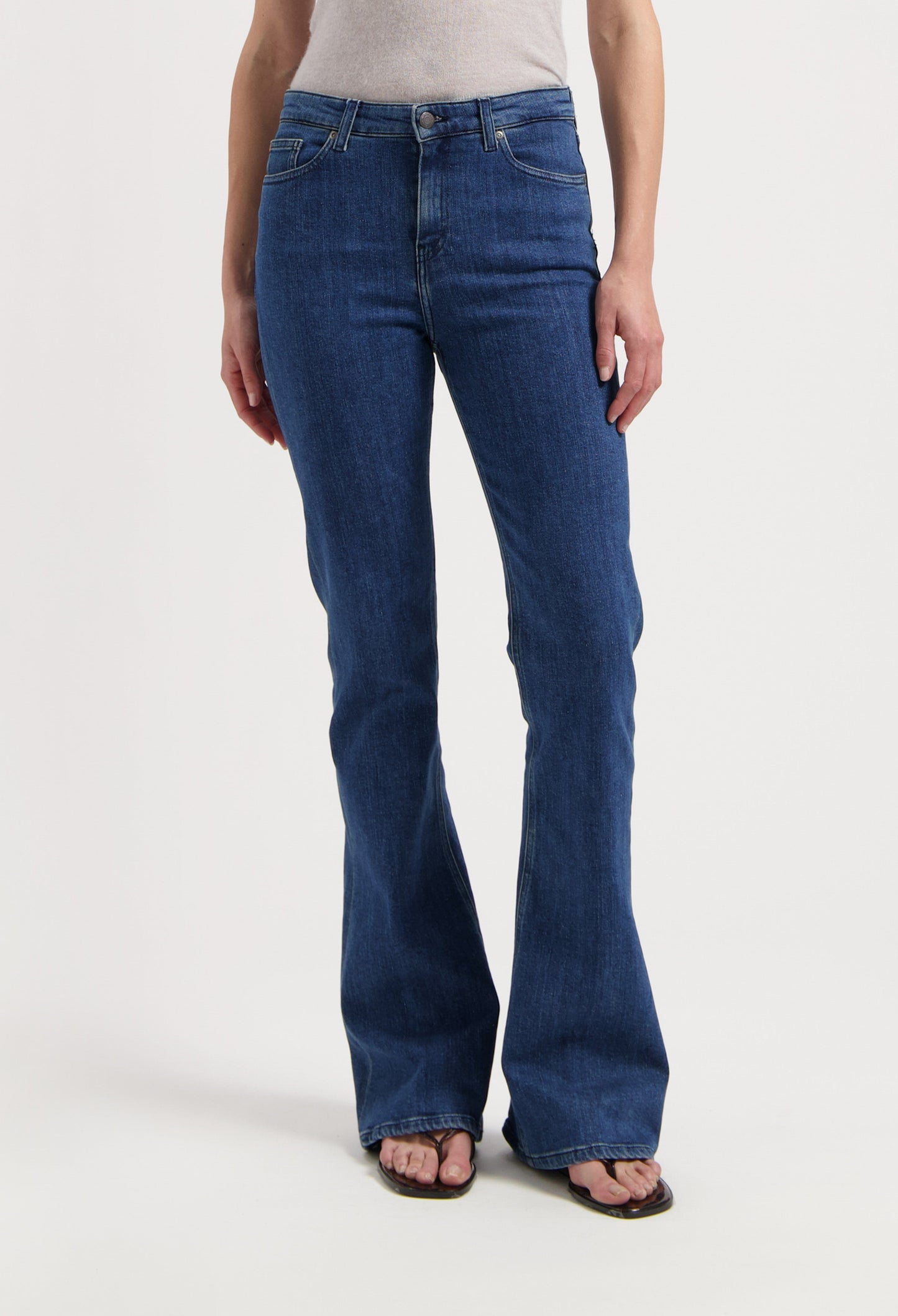 Isy High Flared - Stone Indigo