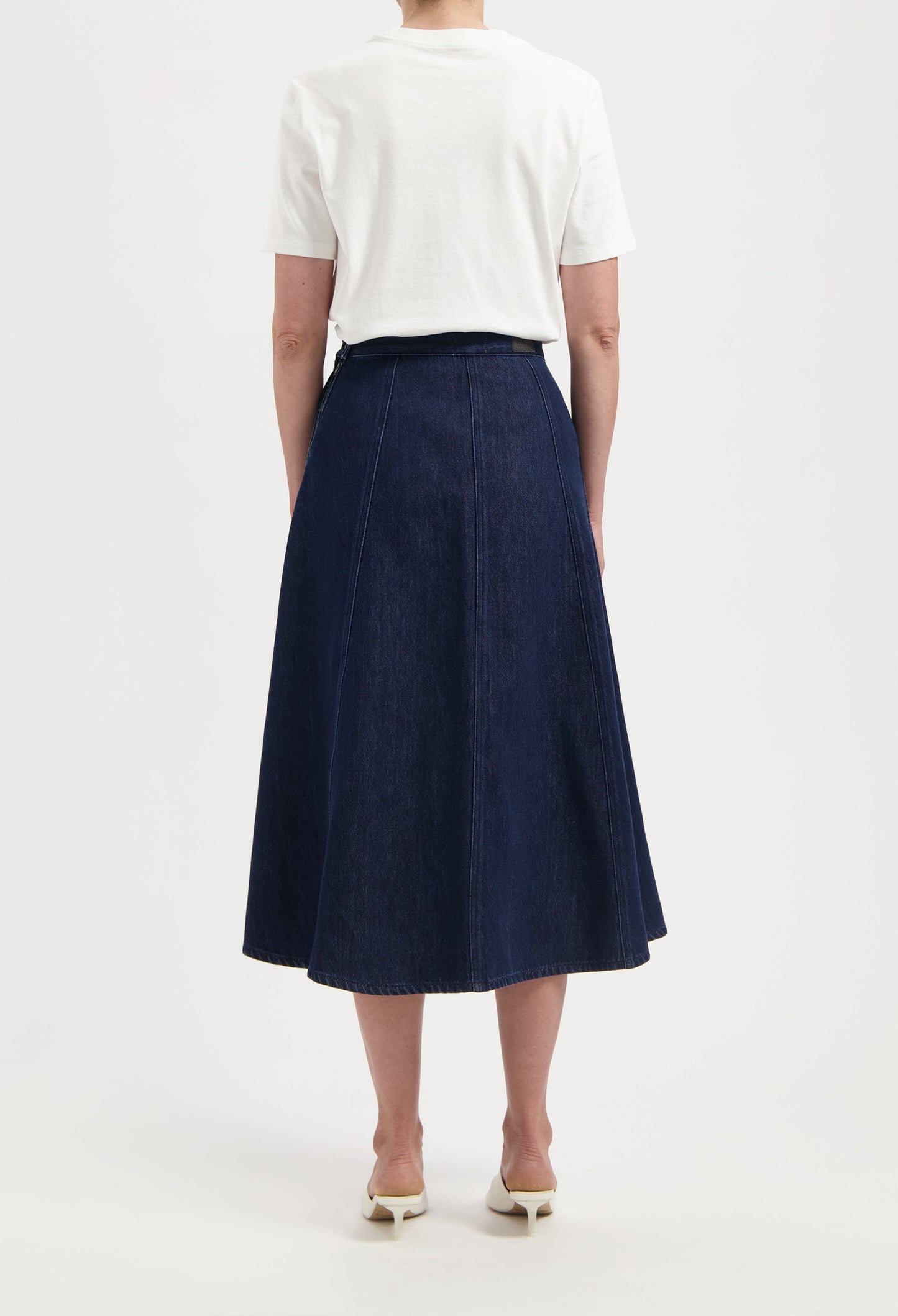 Mae Panel Skirt - Stone Indigo