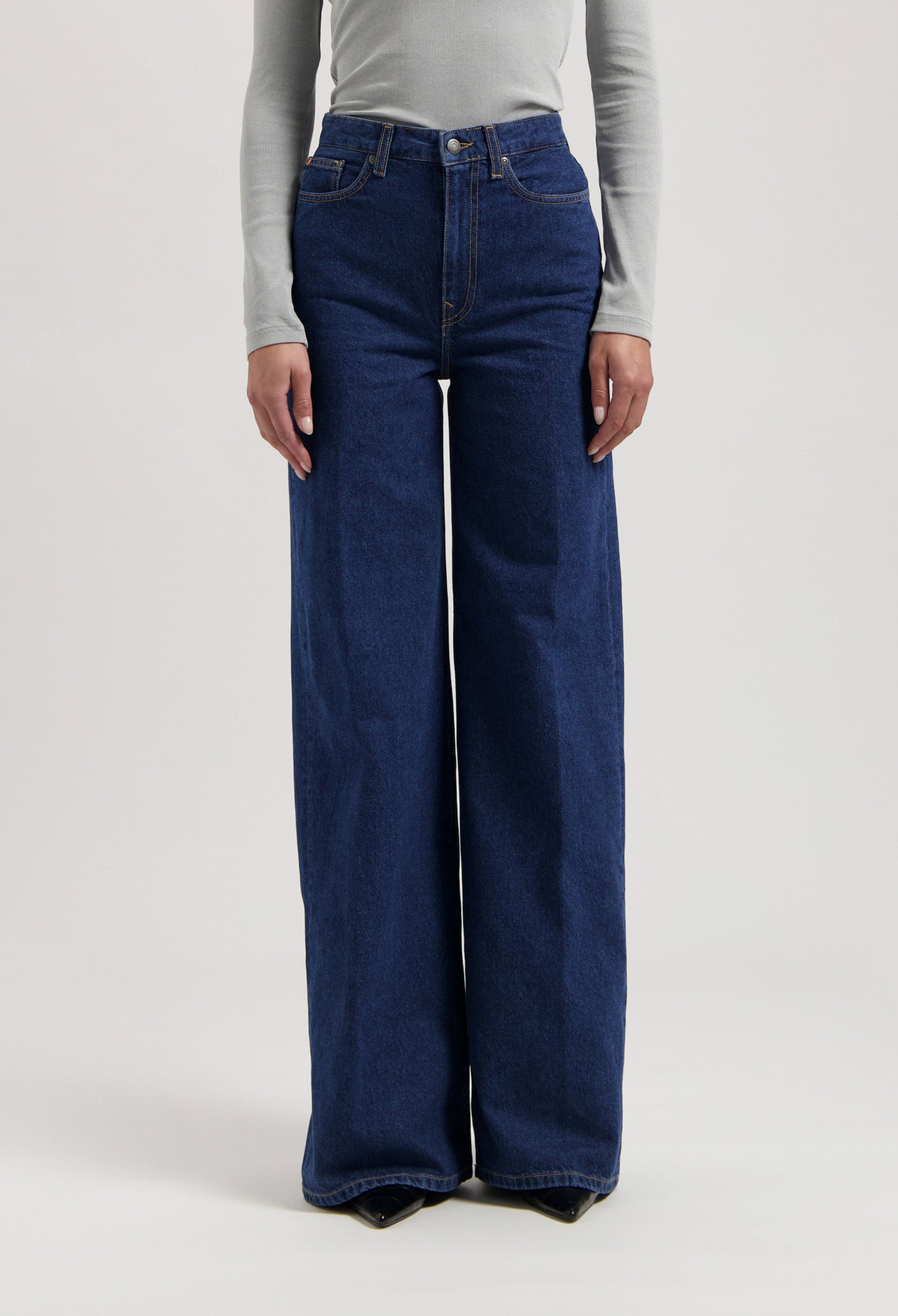 Sara High Loose - Stone Indigo