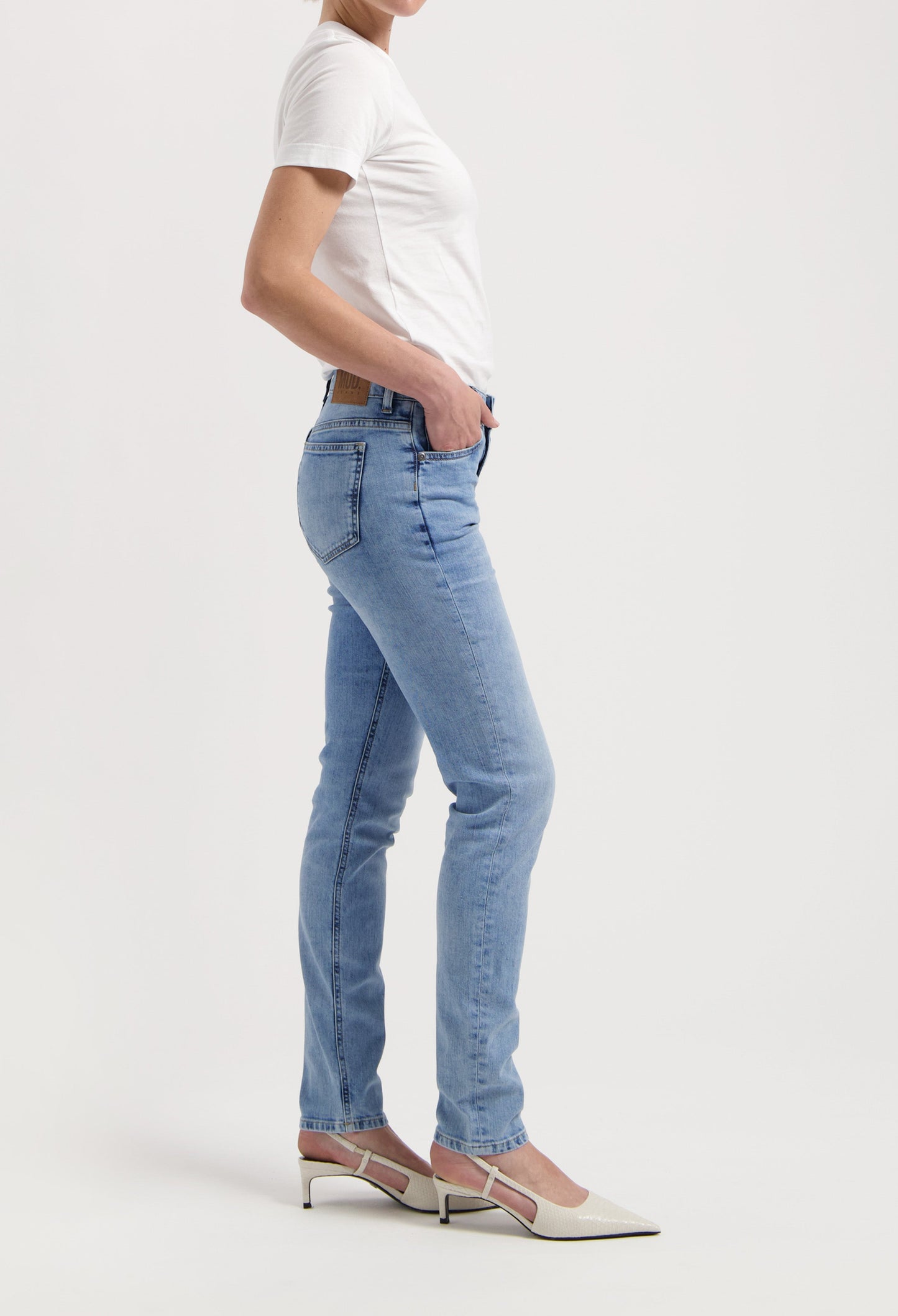 Skyler Mid Skinny - Original Stone