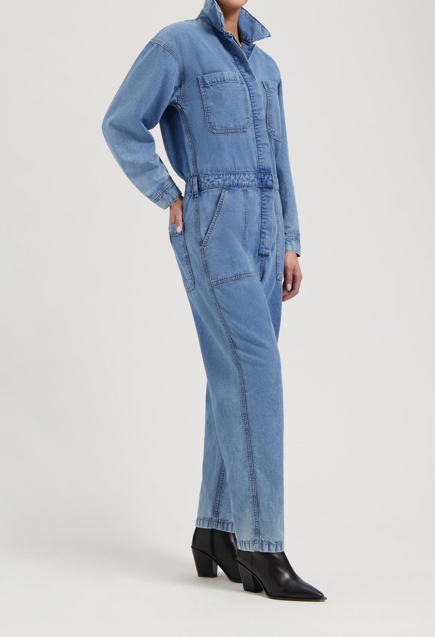 Uma Jumpsuit - Mid Blue