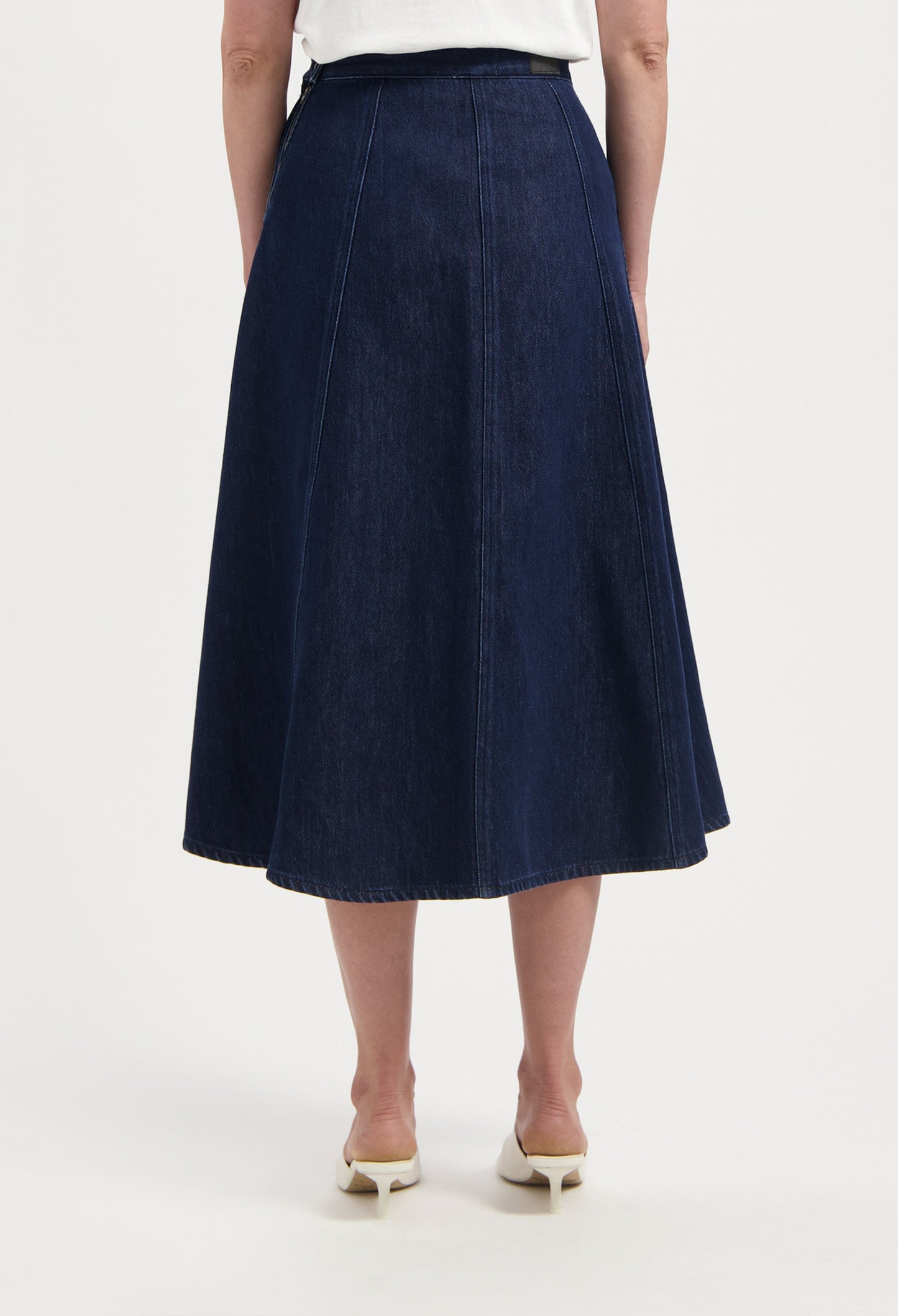 Mae Panel Skirt - Stone Indigo