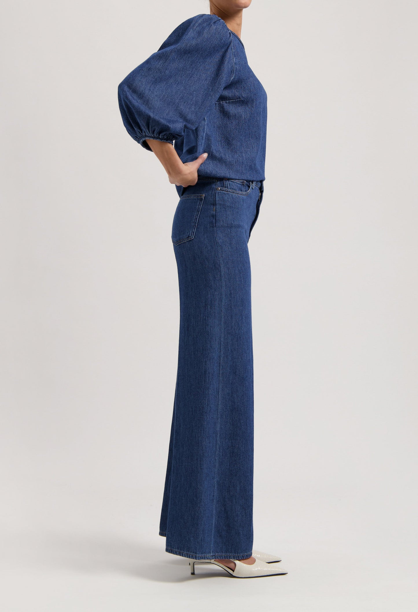 Gloria Shirt - Stone Indigo