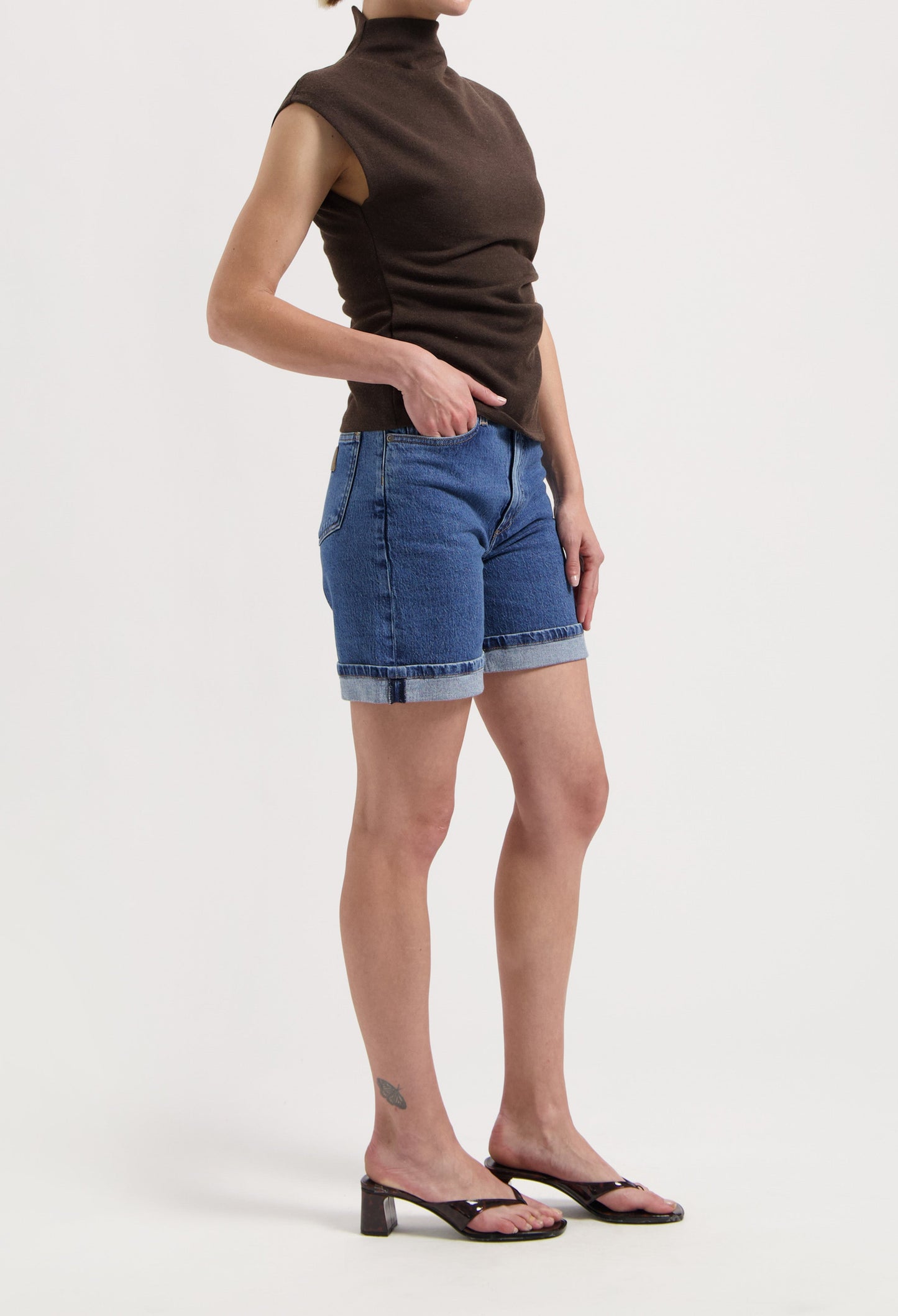 Luna Mid Short - Stone Vintage