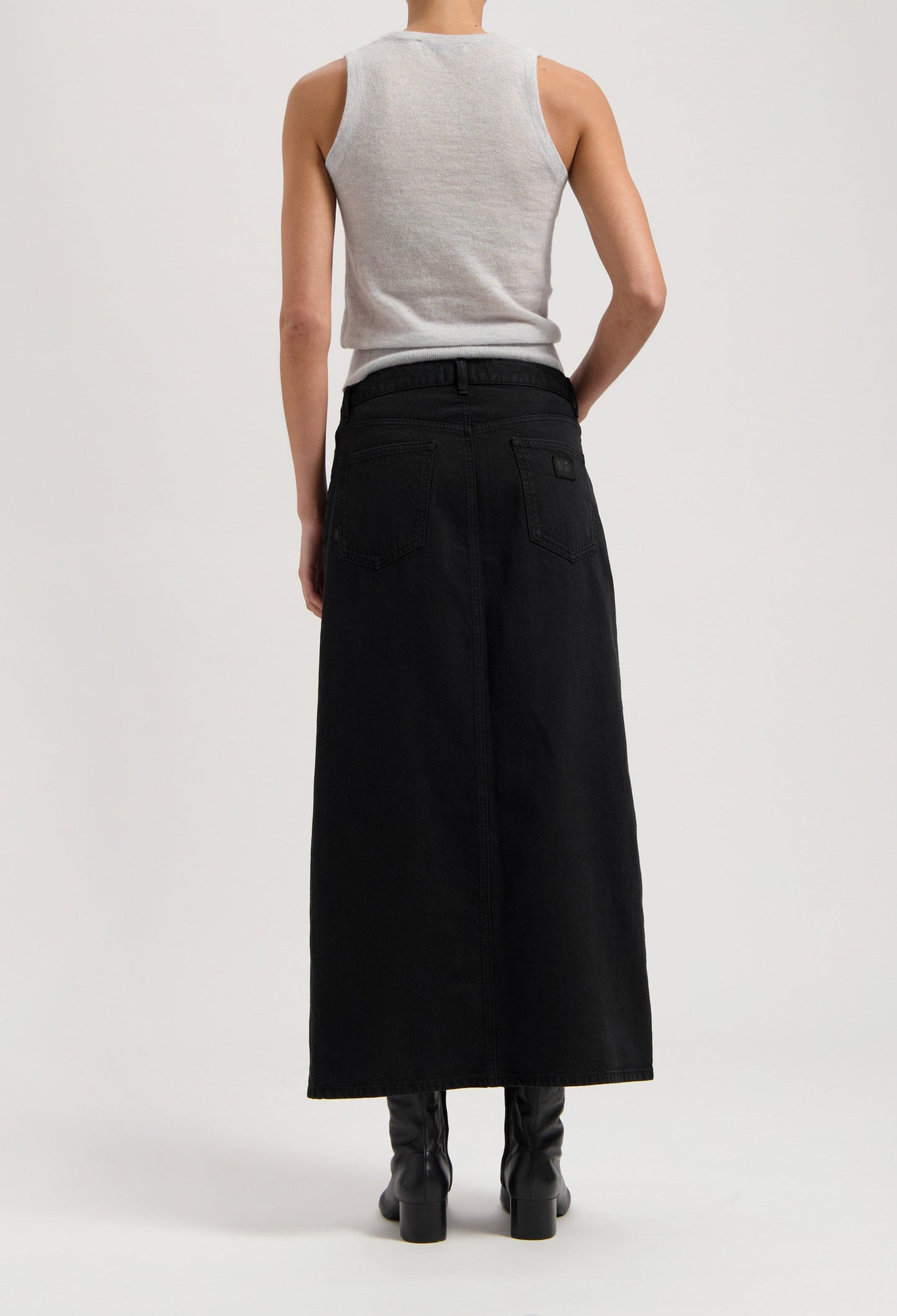 Lena Long Skirt - Nero Nero