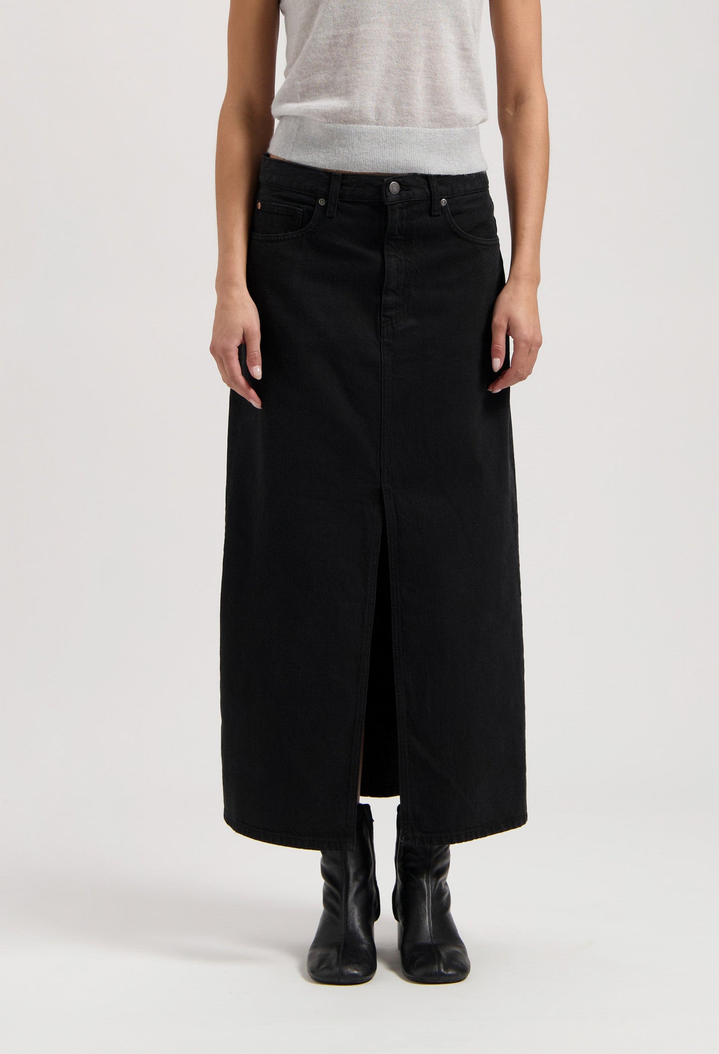 Lena Long Skirt - Nero Nero